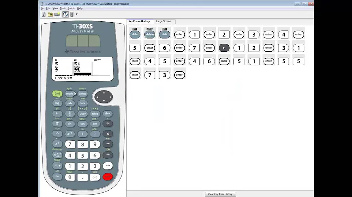 TI-30XS MultiView - Correlation and Regression - Correlation Coefficient