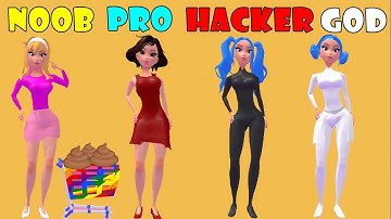 NOOB vs PRO vs HACKER vs GOD - Cart Pusher!