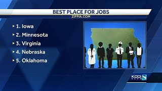 Iowa named best state for jobs