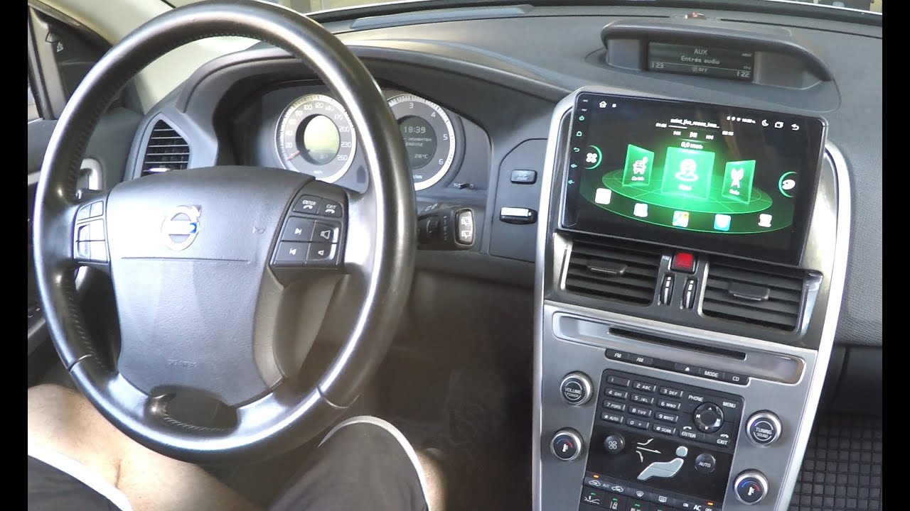 Volvo XC60 Android multimedia front camera backup camera installed