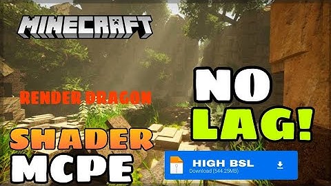 MINECRAFT PE BEST RENDER DRAGON SHADER FOR ANDROID#youtubevideo