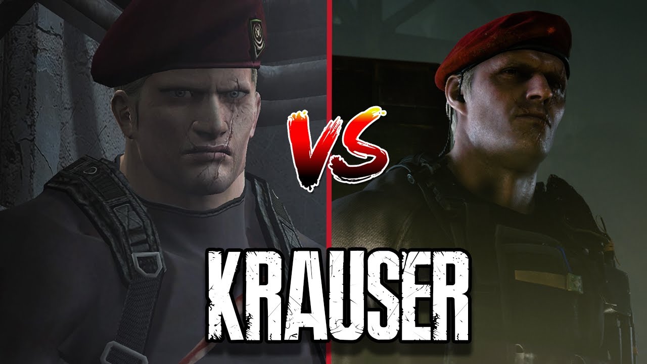 Krauser  RE4 Remake vs RE4 Original Comparison 