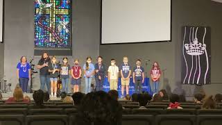 Alexis 4th Grade Award ceremony