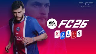 FC26 PPSSPP | Update English Version | New Kits 26/27 &amp; Faces | New Shaders &amp; Texture HD