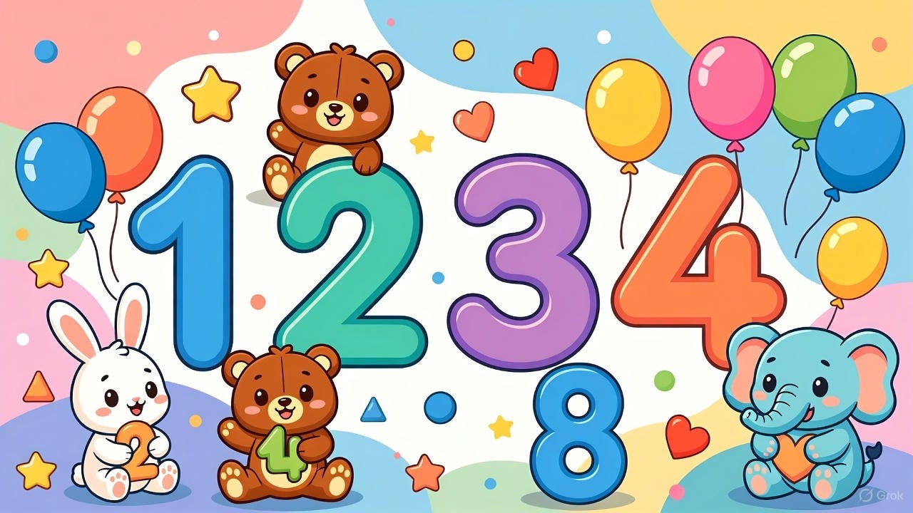 🌈 🔢 Counting 1 to100 in English for Kids😍Easy & Fun Numbers 