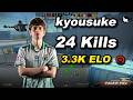 kyousuke (24-11) Nuke POV | FACEIT avg 3.3k Elo | May 31, 2026 #cs2 #kyousuke