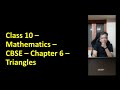 49 - NCERT - Class X - Math - Chapter 6 - Triangles - #MadhavanSV