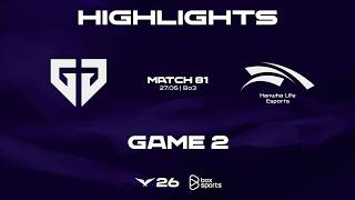 Highlights GEN vs HLE | Game 2 | Match 81 | 2026 LCK