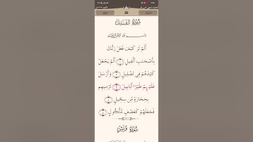 ﷽ سورة الفيل تلاوة القرآن الكريم القارئ 🎙️محمود خليل الحصري