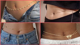 D Belly Chain For Girls D Belly Chain Designs 2022
