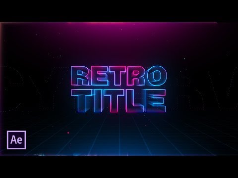 After Effects Tutorial - Retro Style Title Intro in After Effects - No Plugins