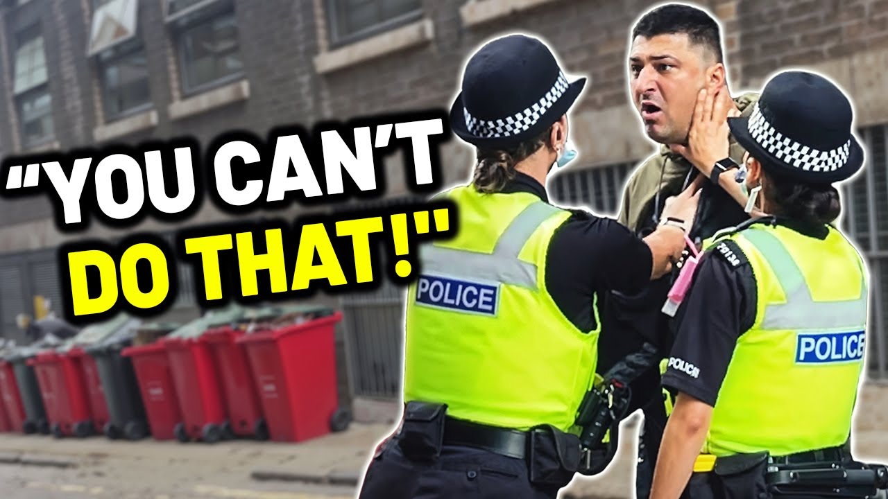 Британская полиция МГНОВЕННО сожалеет о том, что угрожала не тому человеку во время операции по з...