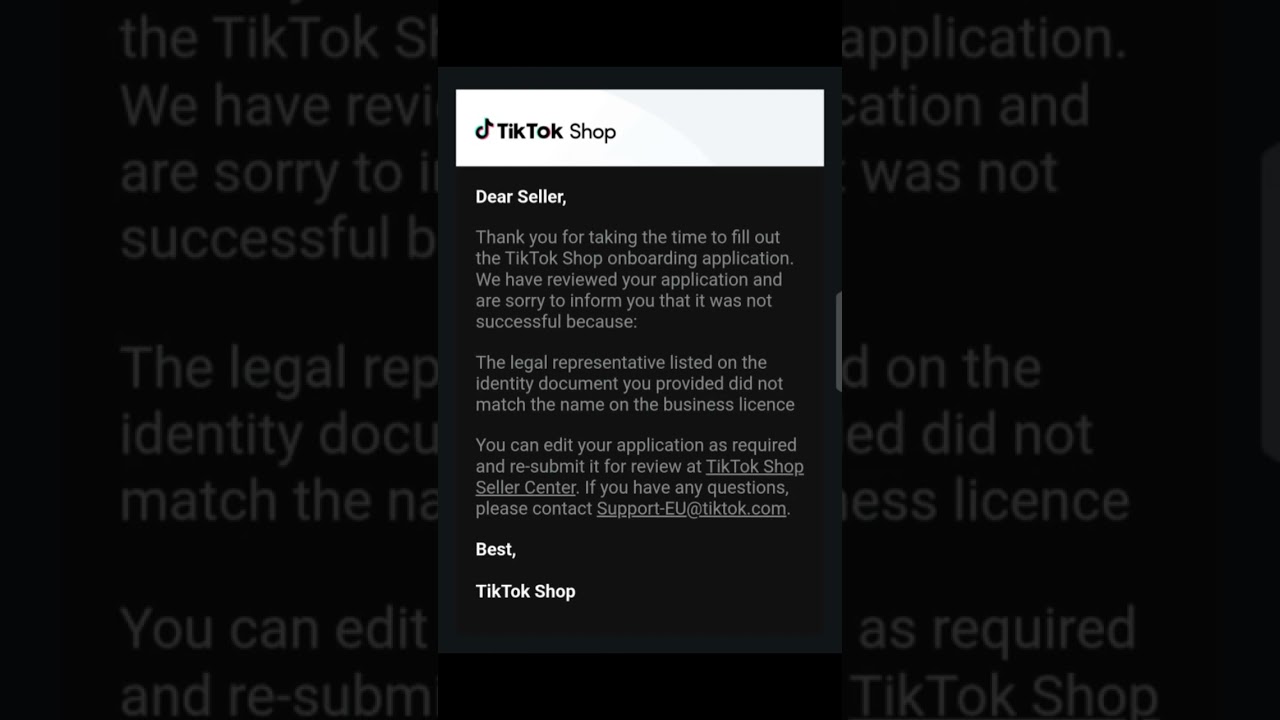 Fix TikTok Shop UK Sign Up Error | Legal Representative Name Not Match Solution (Step-by-Step Guide)
