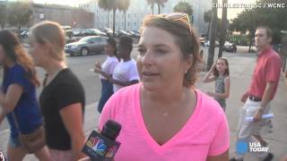 Hundreds gather at Charleston church to pay respect