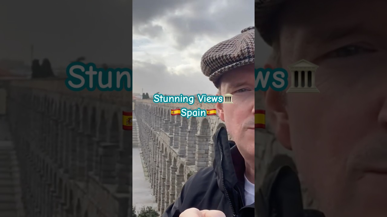 Great views from the top of the aqueduct in Segovia 