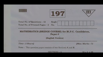 AP inter 1st year 2022 Mathematics(Bridge course) for Bi.P.C students paper-1EM model question paper