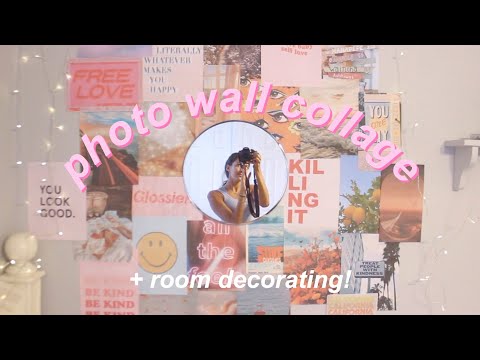 DIY collage wall *room re-decorating*