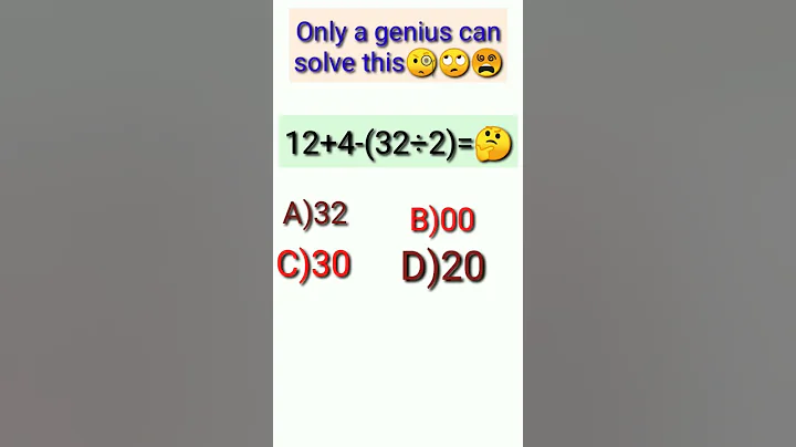 Only a genius can solve this🧐#maths #bodmas #shorts #shortvideo #youtubeshorts #viralshorts #viral