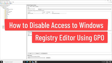 How to Disable Access to Windows Registry Editor Using GPO In Windows Server 2022