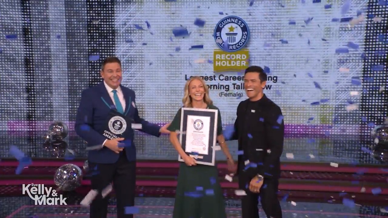 Kelly Sets the Guinness World Record for Longest Career as a Morning Talk Show Host