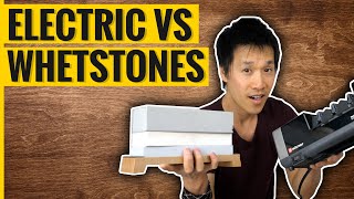 An Electric vs Hand Sharpening Stones