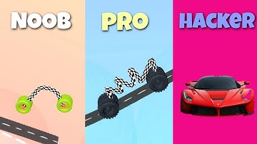 NOOB vs PRO vs HACKER - Draw Car 3D | Draw car 3D noob vs pro vs hacker