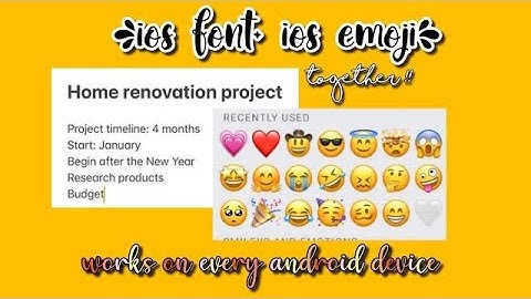 how to get ios font+ios emoji together!  on any android phone| hridya k.