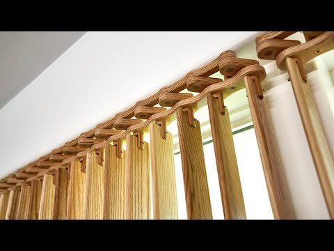 Making Vertical Blinds with Exposed Mechanical Linkage -