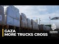 Seventeen aid trucks cross from Egypt into Gaza