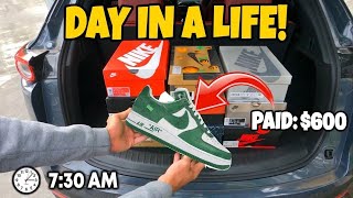 DAY IN THE LIFE 21 YEAR OLD OF A SNEAKER RESELLER IN THE UK!