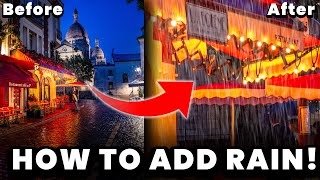 HOW to ADD RAIN in YOUR PHOTOS: Photoshop for Lightroom User Ep.5