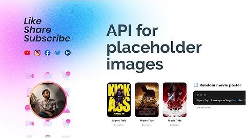 API for placeholder images