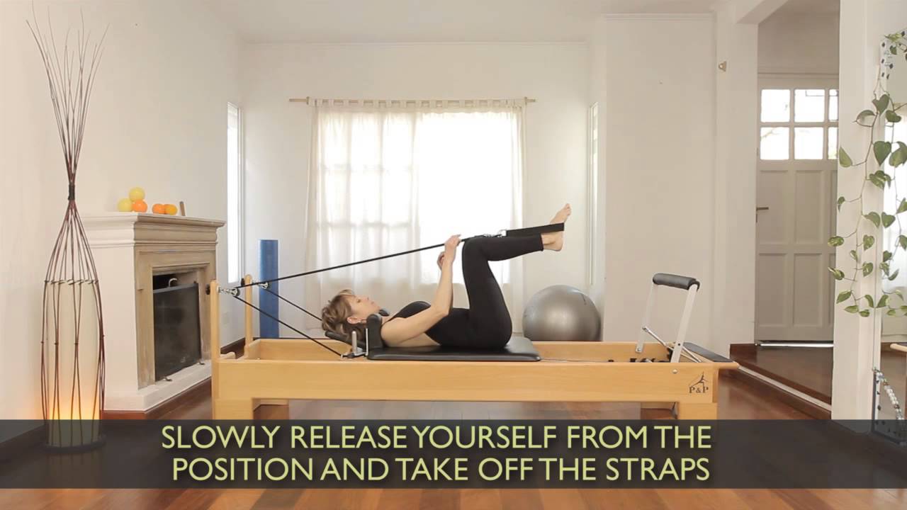 How to do leg exercises with straps Pilates Exercises 4 YouTube