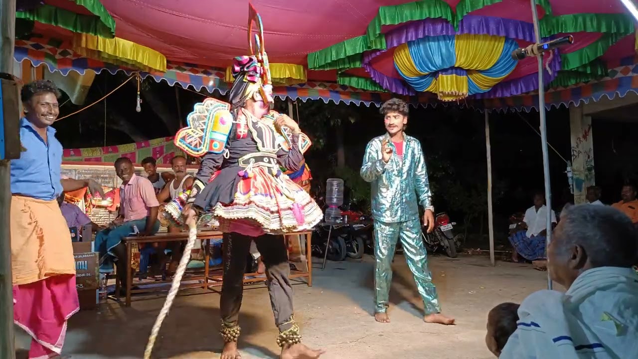 பாலூர் சிவகுமார் மற்றும் குரு பபூன் புதுப்பாளையம் #evs_villege_drama