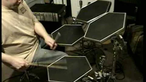 Simmons SDSV Analogue electronic drum set demo SDS...
