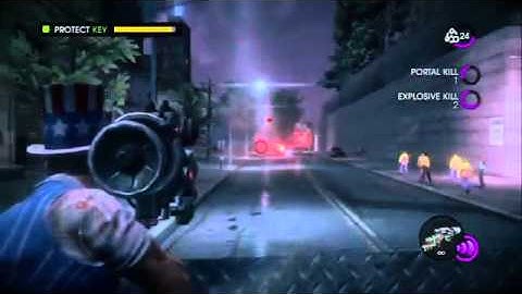 Saints Row IV   Punch The Shark On Rails Rocket Action, Take Key To Syndicate Tower Plan PS3