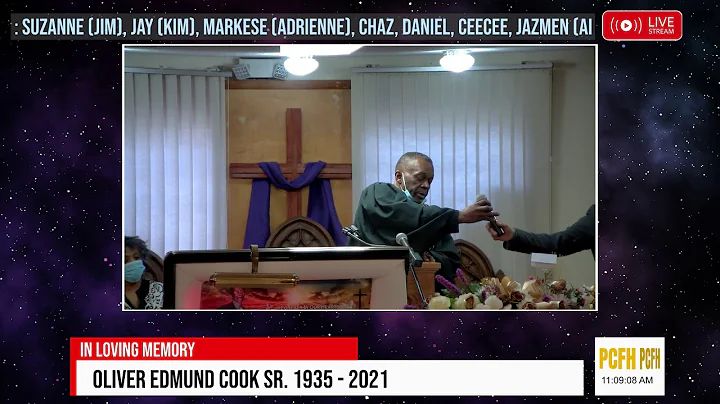The Funeral service for the Oliver Edmund Cook Sr....