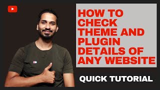 How to Check Theme Name And Plugin Details of any Website | Find out any WordPress Theme Details