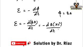 Problem 2 Chapter 30 | Fundamentals of Physics| Solution by Dr. Riaz