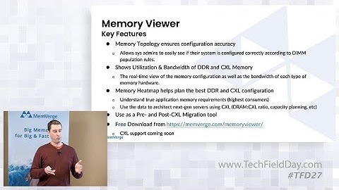 MemVerge Memory Viewer CXL and Memory Machine CXL