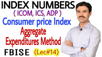 Consumer price index calculation aggregate expenditure method | statistics part 2 | Fbise urdu hindi