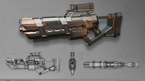 Sci-Fi rifle with blender : Part 1