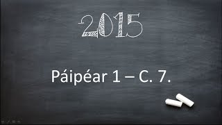 2015 P1 C7