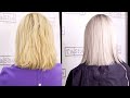 Как сделать кератиновое выпрямление волос блондинке Tashe Keratin Platinum. Пошаговая инструкция