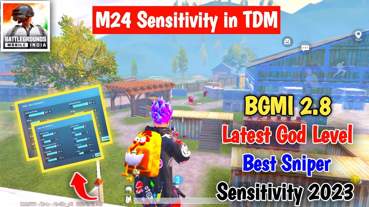 😍 M24 Sensitivity in tdm | BGMI 2.8 Latest God Level Best Sniper ...
