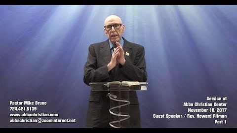 HOWARD PITMAN  Part 1