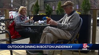 It's back! Parking areas transformed into outdoor dining in Boston