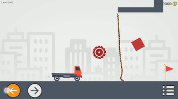 Brain physics map 3 level 45, 3 stars Android solution