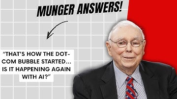 This Is How The Dot-Com Bubble Started... Is It Happening Again With AI? Charlie Munger Answers!