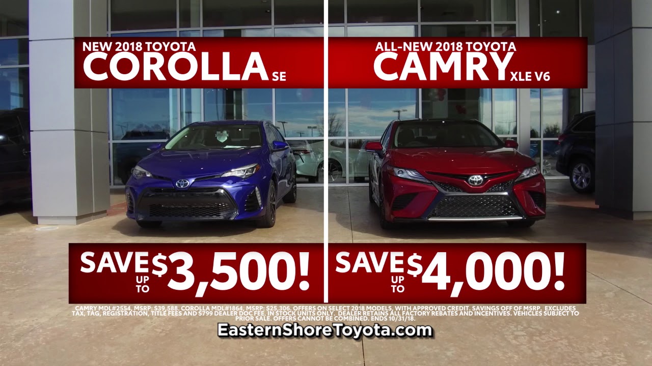 Lowest Prices of the Year at Eastern Shore Toyota YouTube